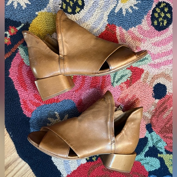 A.S.98 Shoes - A.S.98 Open Toe Ankle Zip Booties